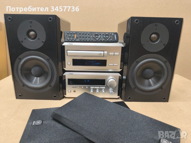 Аудио система Yamaha Ресивър RX-E100 Плеър CDX-E100 Тонколони NX-E100 и дистанционно , снимка 2 - Ресийвъри, усилватели, смесителни пултове - 53519328
