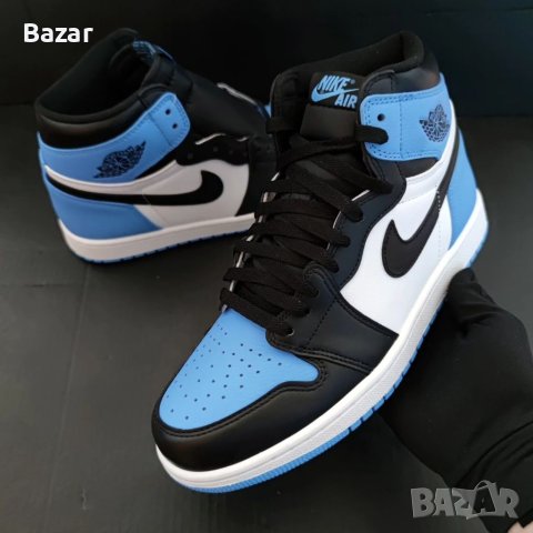 Nike Air Jordan 1 High UNC Toe Blue Нови Оригинални Обувки Маратонки Размер 43 Номер 27.5см Стелка , снимка 3 - Кецове - 40371598