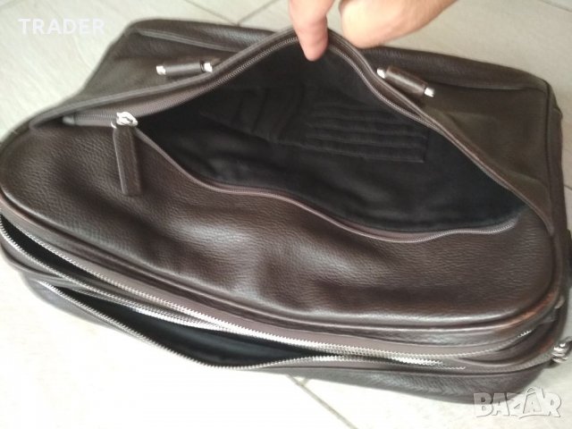 Бизнес пътна чанта лаптоп таблет MELVIN, тъмно кафява , снимка 18 - Чанти - 33897004