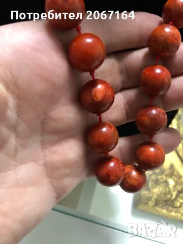 Гердан от корал с магнитна закопчалка, снимка 7 - Антикварни и старинни предмети - 48870138