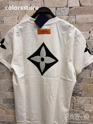 Мъжка бяла тениска Louis Vuitton/IM113N, снимка 2 - Тениски - 53347669