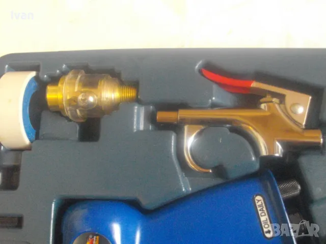 33 ЧАСТИ НОВ НЕПЪЛЕН КОМПЛЕКТ ПНЕВМАТИЧНИ ИНСТРУМЕНТИ MAUK GERMANY  КЪРТАЧ/ОБДУХВАЧ/ШИЛА/ТОРСОВЕ/, снимка 10 - Други инструменти - 50181798