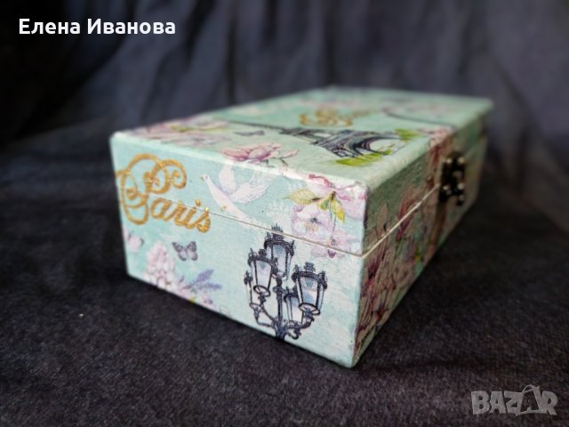 Дървена кутия за бижута, снимка 6 - Декорация за дома - 36005175