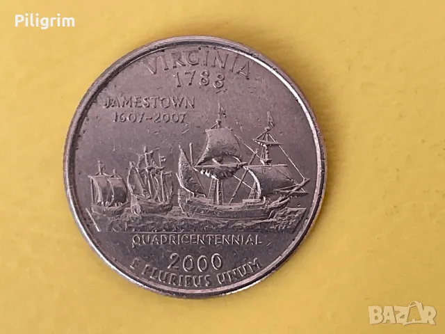 САЩ 25 цента 2000 г.(Р), Virginia.
