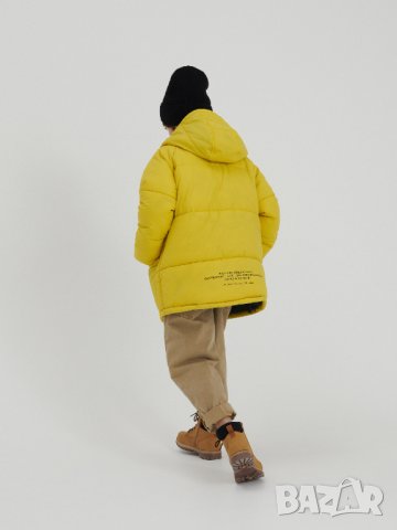 Ново Зимно Жълто яке с подплата за момче на Reserved 158см с етикет, снимка 5 - Детски якета и елеци - 42308329