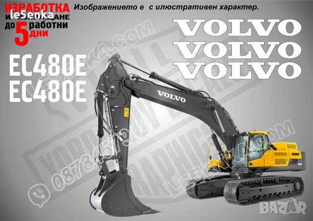 VOLVO строителна техника и механизация стикери, снимка 10 - Резервни части за машини - 39354870