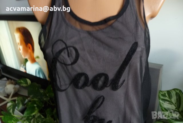 прозрачна туника с подплата , снимка 2 - Потници - 41679556