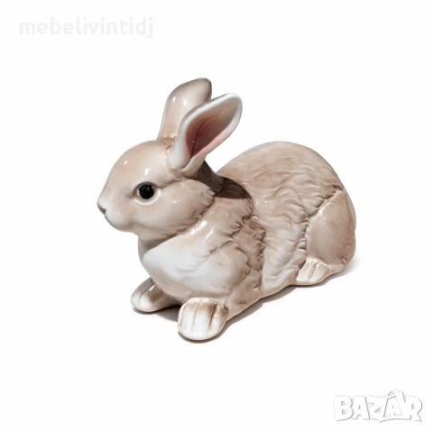 Порцеланова фигурка на великденски заек, снимка 2 - Статуетки - 53651284