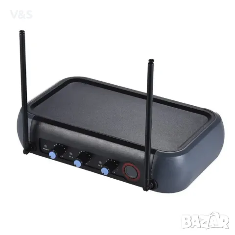 AMMOON AM 268 двуканален vhf безжичен ръчен чифт микрофони, с интегриран ехо ефект, отлично съотноше, снимка 5 - Микрофони - 48133492