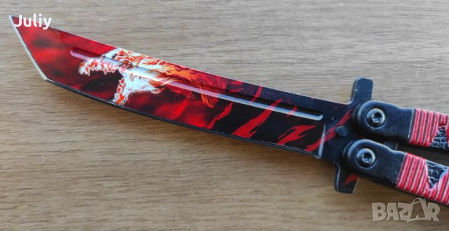 Сгъваем нож пеперуда - 2 цвята, снимка 8 - Ножове - 39189886