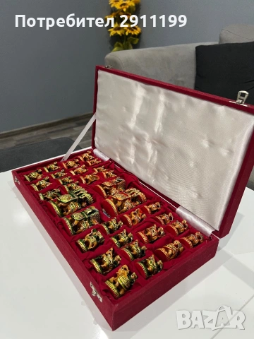 Антикварен индийски шах, снимка 10 - Шах и табла - 53333779