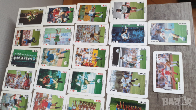 Колекция карти за игра с футболисти евро'88 пълен комплект, снимка 2 - Колекции - 44808796