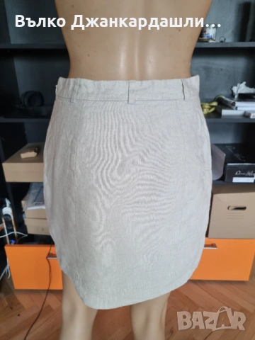 Ленена пола екрю Other stories, снимка 4 - Поли - 53094343