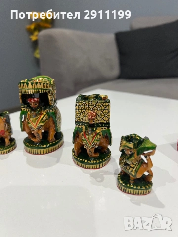 Антикварен индийски шах, снимка 6 - Шах и табла - 53333779