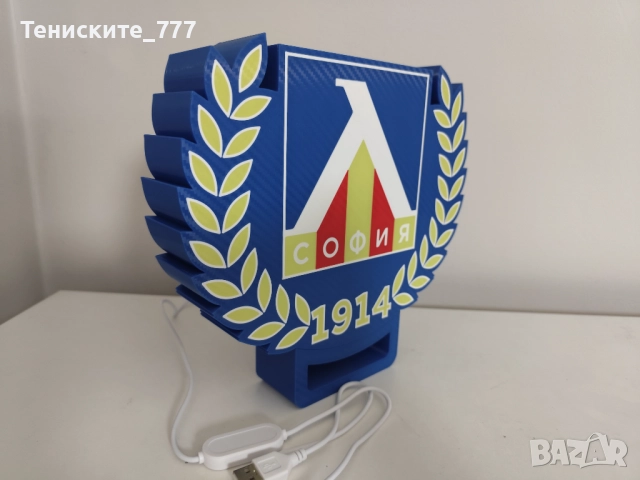 3д лампа Левски, снимка 3 - Настолни лампи - 51813452