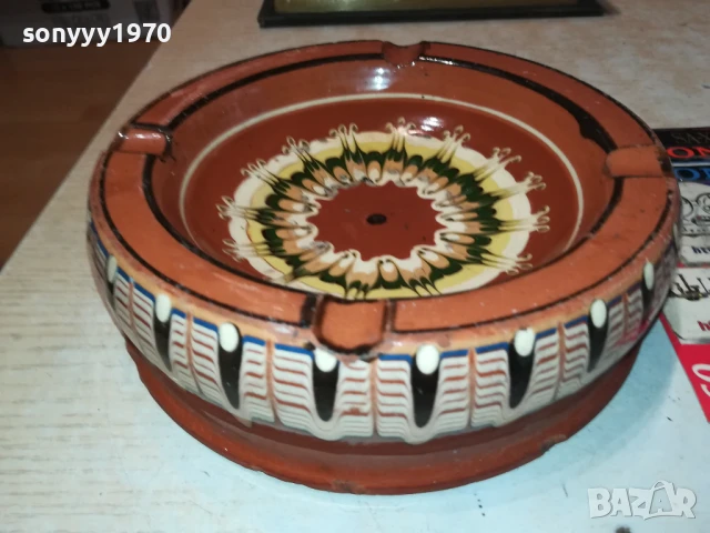 ГОЛЯМ ПЕПЕЛНИК-КЕРАМИКА 18Х5СМ 0208252023LCHERY, снимка 6 - Антикварни и старинни предмети - 51230317