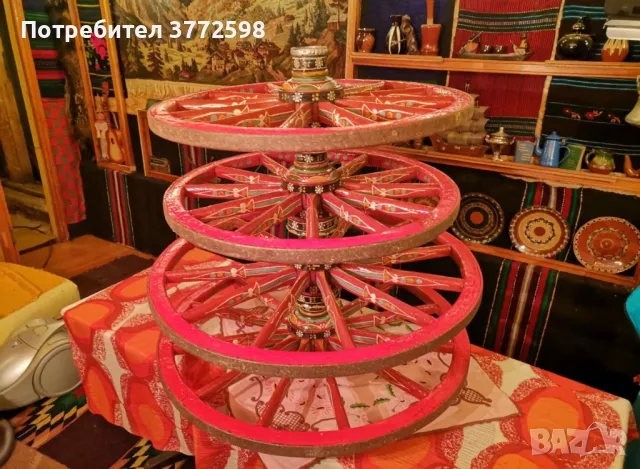 Рисувани колелета колела каруца, снимка 6 - Декорация за дома - 48066200