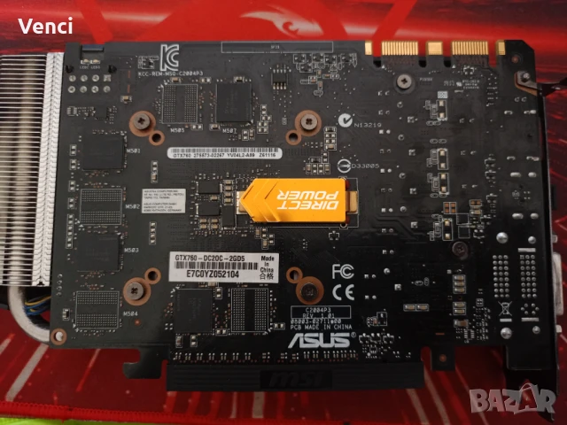 видеокарта /Видео карта ASUS GTX760-DC2OC-2GD5 , снимка 4 - Видеокарти - 50605189