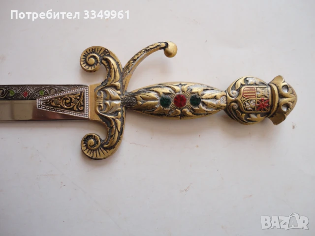 Кама кинжал с кания емайл , снимка 2 - Антикварни и старинни предмети - 51281750