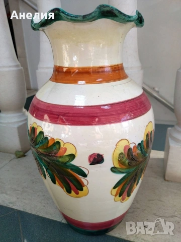 Ваза голяма релеф от Германия , снимка 2 - Вази - 53300127