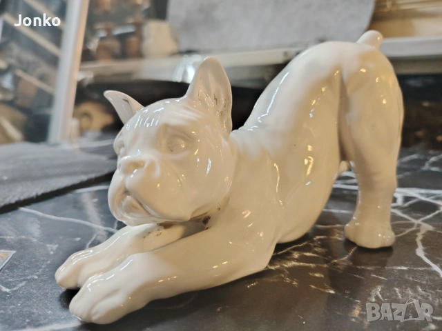 Статуетка куче булдог , снимка 2 - Статуетки - 53057097