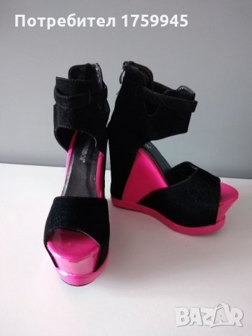 Страхотни дамски обувки на висока платформа , снимка 2 - Сандали - 35900323