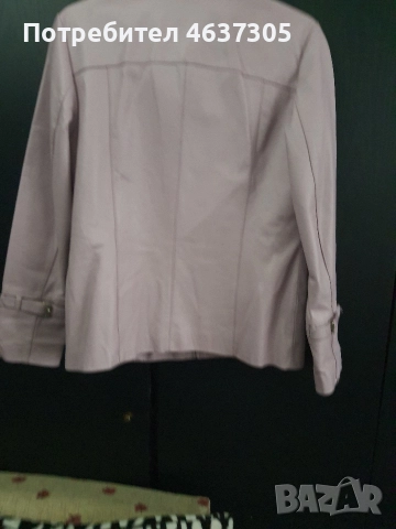 лилаво кожено яке от изкуствена кожа, снимка 2 - Якета - 52618117