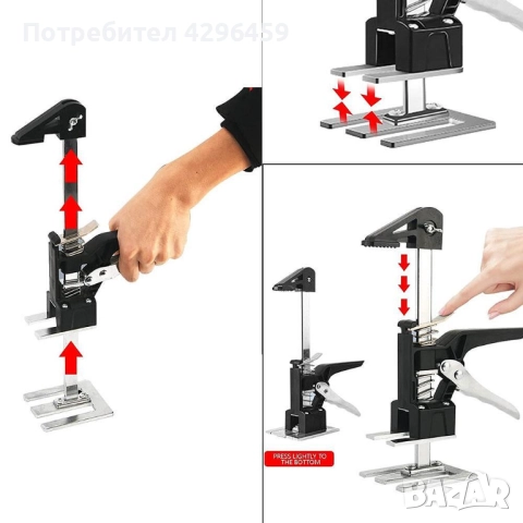 Повдигачи / Регулатори за височина на плочки, гипсокартон, плоскости к-т 2 бр (код 07319), снимка 6 - Други инструменти - 52022319