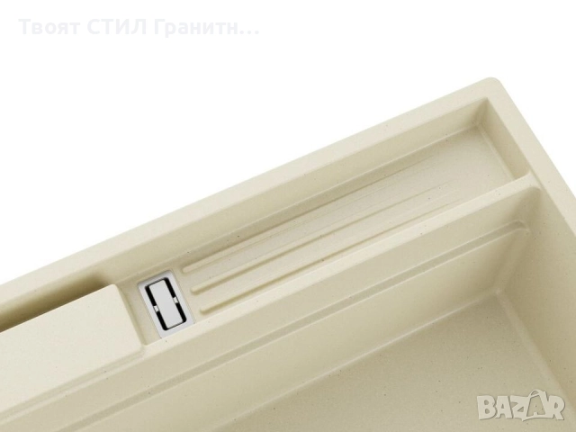 Бежава гранитна кухненска мивка Осло 90 Pocket 880x530 мм, снимка 7 - Мивки - 51719509