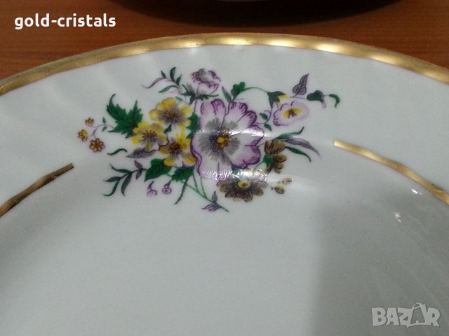 Стар български порцелан чинии дълбоки, снимка 5 - Антикварни и старинни предмети - 34804794