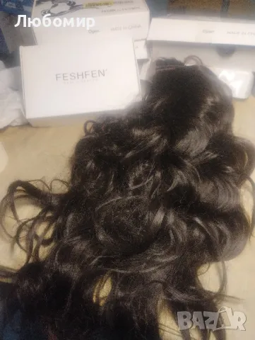 Дълга тъмно кестенява перука 20