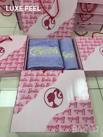 BARBIE ⚜️ Хавлии 2бр в Кутия , снимка 3 - Хавлиени кърпи - 53216259
