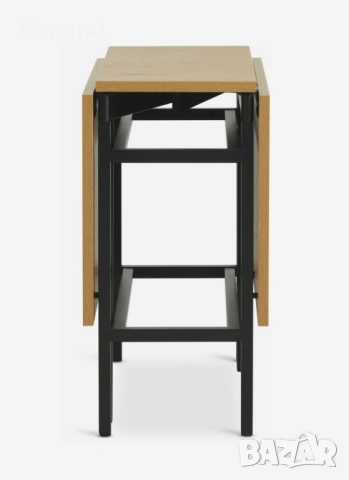 Нова сгаваема маса 75x38/84/130 цвят топъл дъб, снимка 2 - Маси - 53117769