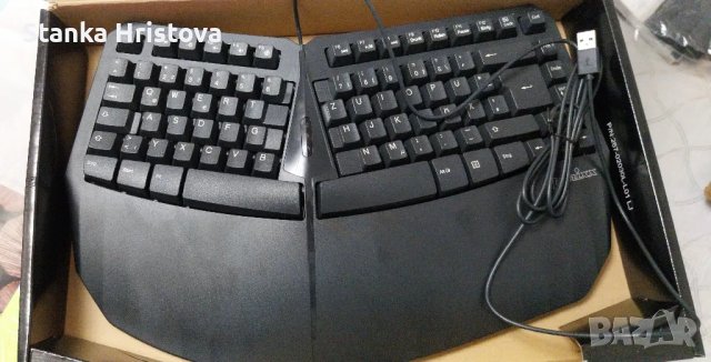 Мини Ергономична клавиатурата Perixx.