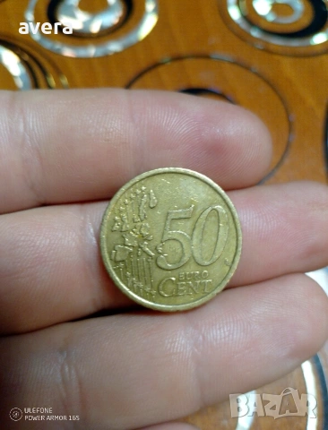 монета от 50 евро цента , снимка 2 - Нумизматика и бонистика - 53399162