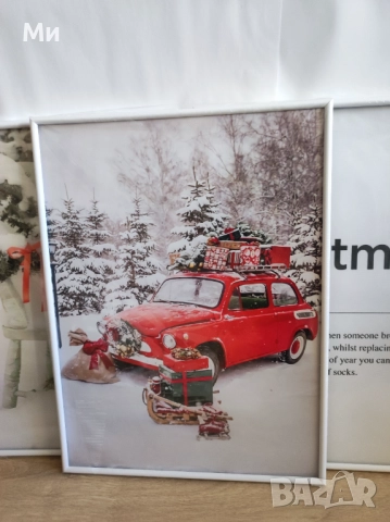 Коледна украса,коледни картини/фотография, снимка 4 - Декорация за дома - 52502211