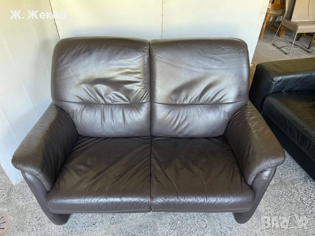Кожен диван, снимка 2 - Дивани и мека мебел - 51469518