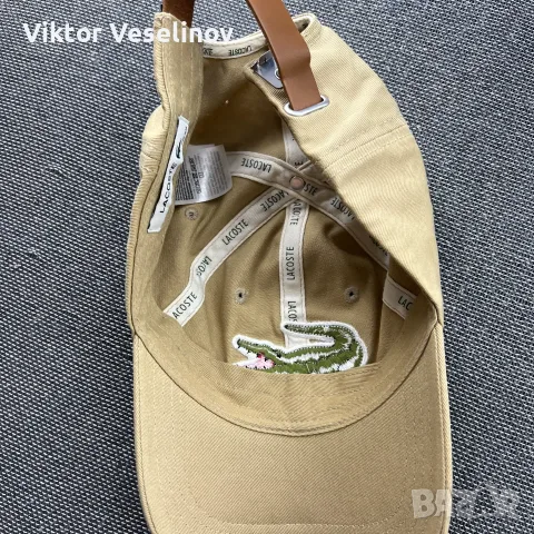 Lacoste Baseball Cap Шапка One Size Бежова Лятна, снимка 7 - Шапки - 56084749