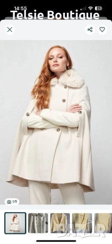 Ново палто пелерина BSB, снимка 2 - Палта, манта - 52673558