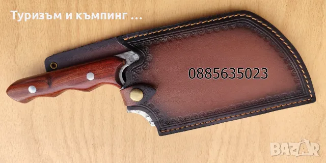 Масивен сатър c кожена кания / 2 модела /, снимка 14 - Ножове - 49238557