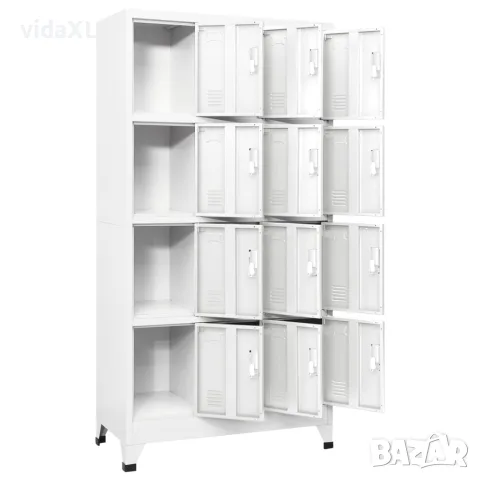 vidaXL Заключващ се шкаф с 12 отделения, 90x45x180 см, снимка 2 - Шкафове - 56146410