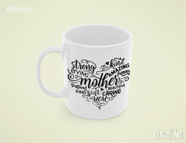 Чаша Heart Mother Words 1,Любов,Подарък,Рожден Ден,Изненада,Мама,Майка,Обич,Празник,, снимка 7 - Чаши - 36342479