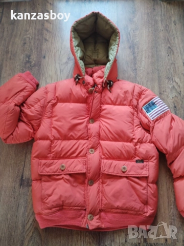 Polo Ralph Lauren Jacket Puffer USA Flag Down Expedition - ДЕБЕЛО пухено яке М, снимка 11 - Якета - 52433002