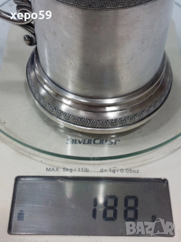 Царска Русия сребро 84 подстакан стил модерн., снимка 7 - Чаши - 52825384