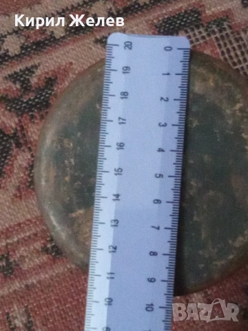 Старо бакърче менче с дръжки 53650, снимка 5 - Антикварни и старинни предмети - 53420868