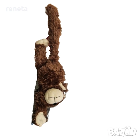 Играчка Маймуна, Текстилна, Кафява, Подвижни ръце, 30 см, снимка 2 - Плюшени играчки - 52627675