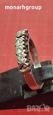 Сребърен пръстен / липсват камъчета/, снимка 3 - Пръстени - 52655689