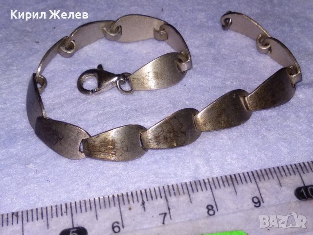 КРАСИВА ДИЗАЙНЕРСКА МАРКОВА ФЕШЪН АРТ СРЕБЪРНА ГРИВНА СРЕБРО 925 ЧАСТ от КОМПЛЕКТ 38685, снимка 5 - Гривни - 41741052
