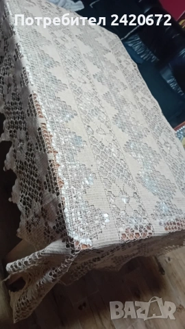 ръчно плетена покривка, снимка 8 - Покривки за маси - 53860985