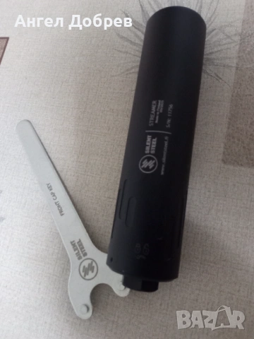 Супресор SILENT STEEL STREAMER cal.7.62,14*1, черен алуминиев, снимка 2 - Оборудване и аксесоари за оръжия - 53524995